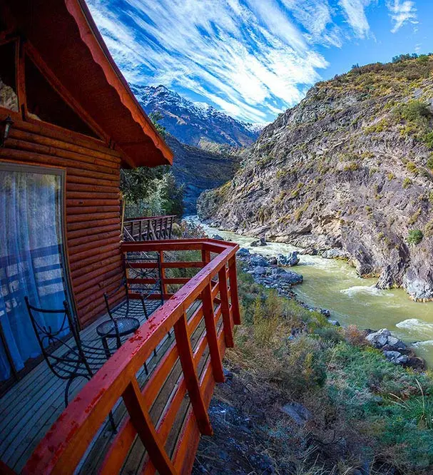 cabañas en el cajon del maipo