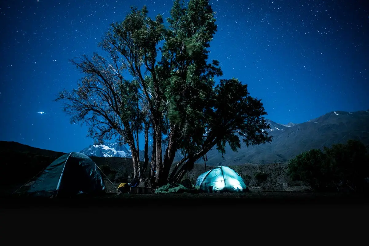 camping en el cajon del maipo